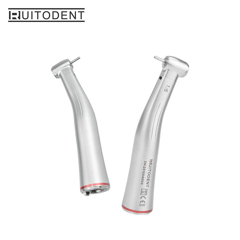 Stomatologic 1:5 Fibră optică Creșterea contraunghiului Pulverizare internă cu apă de mare viteză cu piesă de mână LED