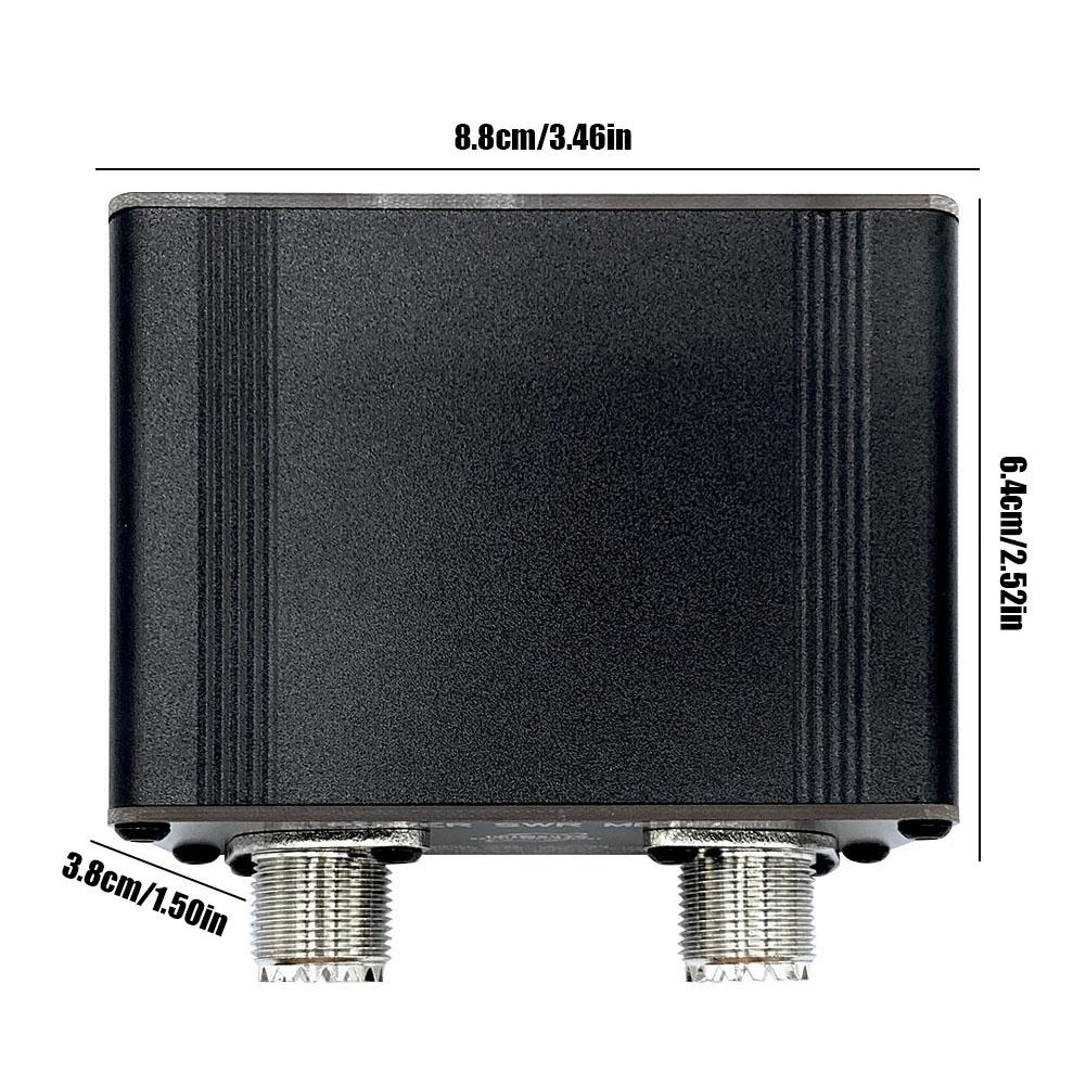 Mini High Frequency SWR Meter 0.5W-150W Digital Display Standing Wave Ratio Meter Accuracy Better Than 5% Shortwave Power Meter