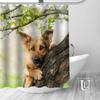 Benutzerdefinierte Deutscher Schäferhund Hund Duschvorhang MEHRERE GRÖSSEN Wasserdichtes Stoff Duschvorhang für Badezimmer Dekoration Dropshipping