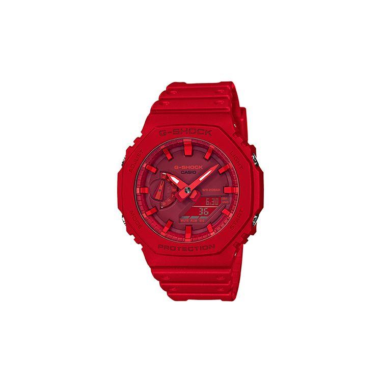 Casio G-Shock Youth Series Waterproof Sports Quartz Watch Resin Strap Men watches Red GA-2100-4APR Red