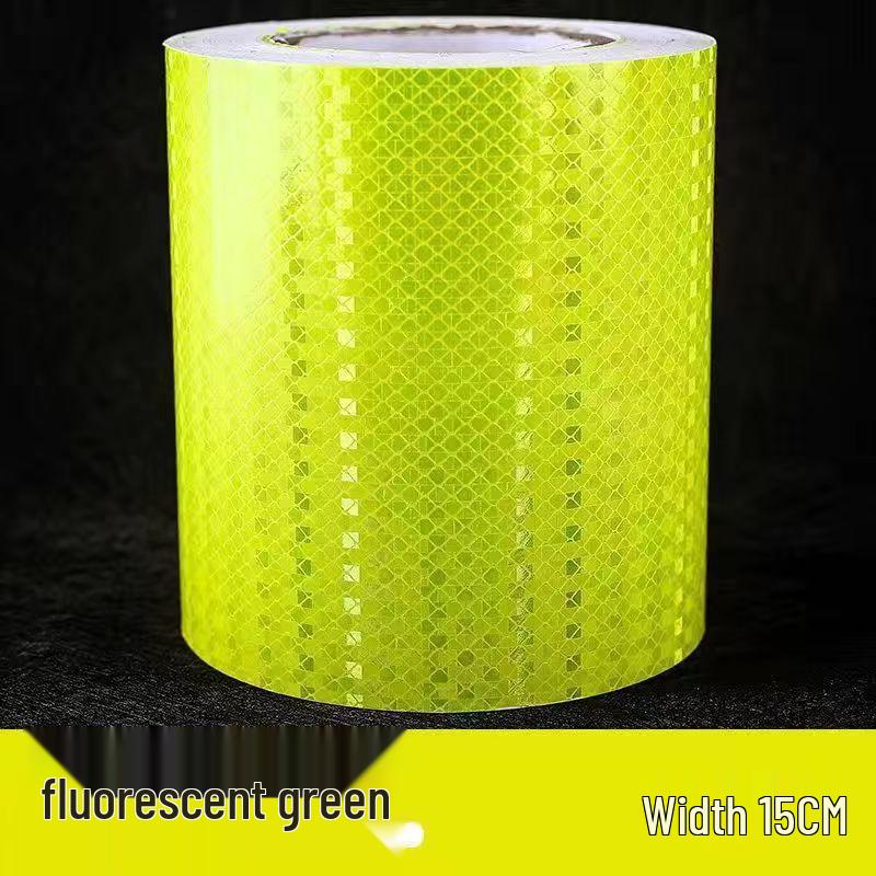 Φθορίζουσα Ανακλαστική Ταινία Ασφαλείας: Πλάτη 5CM, 10CM, 15CM για Νυχτερινή Κυκλοφορία, Προειδοποίηση Αποφυγής Σύγκρουσης