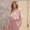 UNIFREE Women's Retro Slim-Fit Hooded Sweatshirt