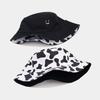 Unisex Cotton Cow Pattern Print Sun Hat With Sunshade And Antiinsect Function For Beach And Outdoor Activities