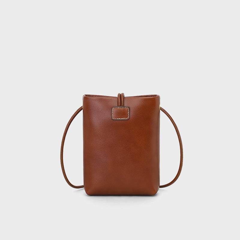 Mobile Phone Bag Women's New Summer Leather Mini Bag Shoulder Messenger Bag Lightweight Women's Bags