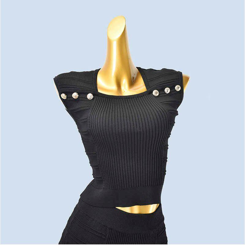 Single Product Sexy Fashion All-Matching Two-Piece Dress Summer French Classic Style Fancy Accessible Luxury Ocean Knitting Vest for Women