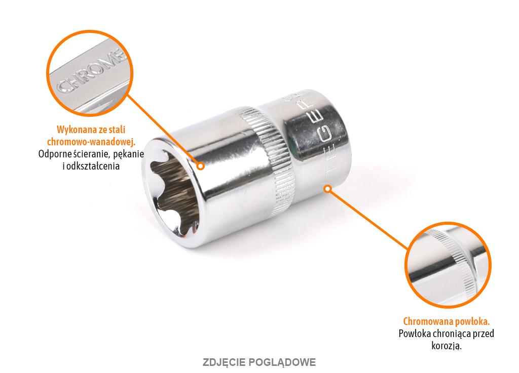 Klucz Nasadowy 1/2" Torx E16 / Teger