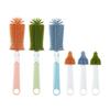 2PCS/SET Silicone Baby Bottle Brush 360 Degree Rotation Nipple Brush Baby Bottle Cleaner Set  Cups