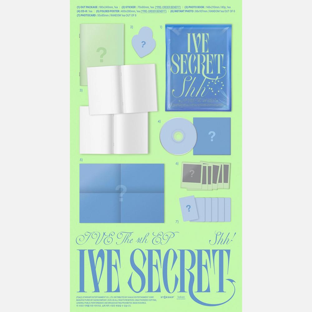 (FÖRBESTÄLLNING POB) IVE - 4:e Mini Album IVE SECRET