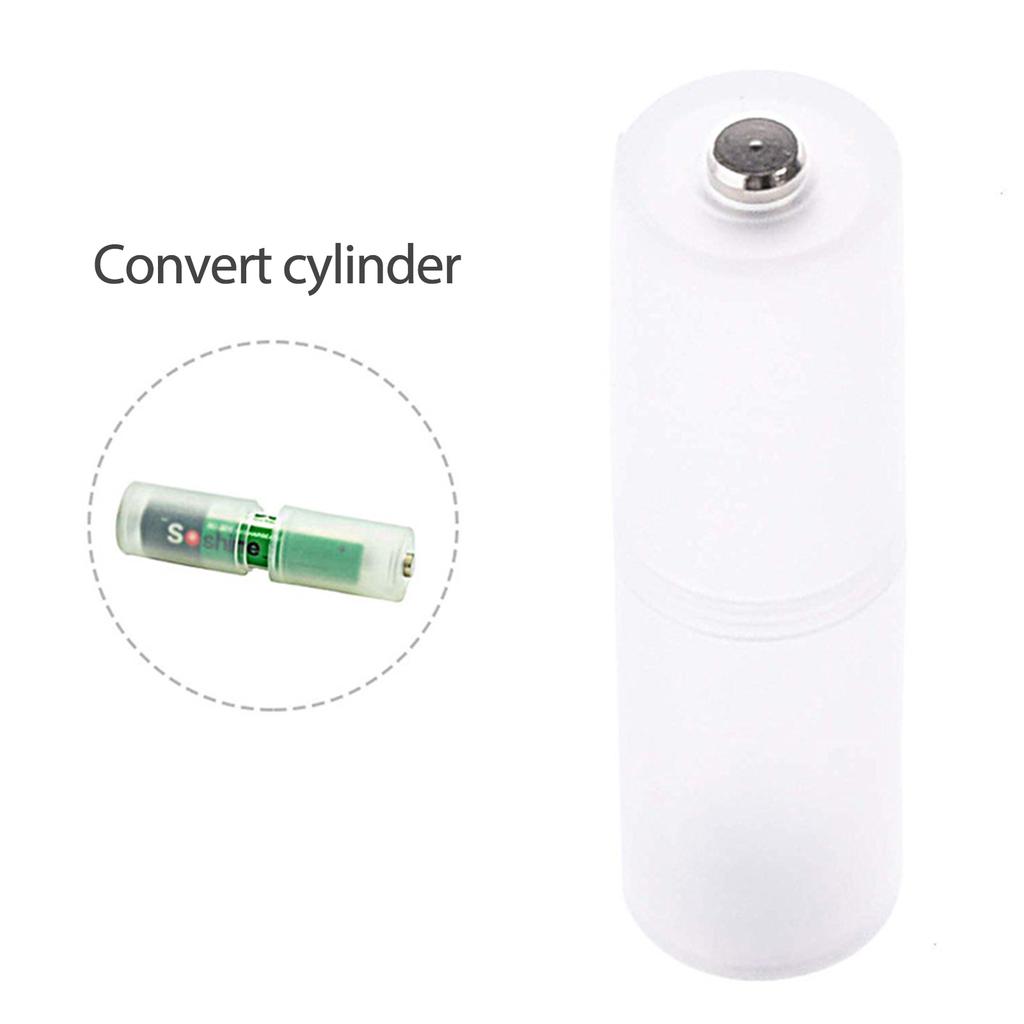 4Pcs Portable Battery Converter Adapter pacer Switcher Case Box AAA to AA Size Storage Boxes Semi-Transparent Hard Plastic Case