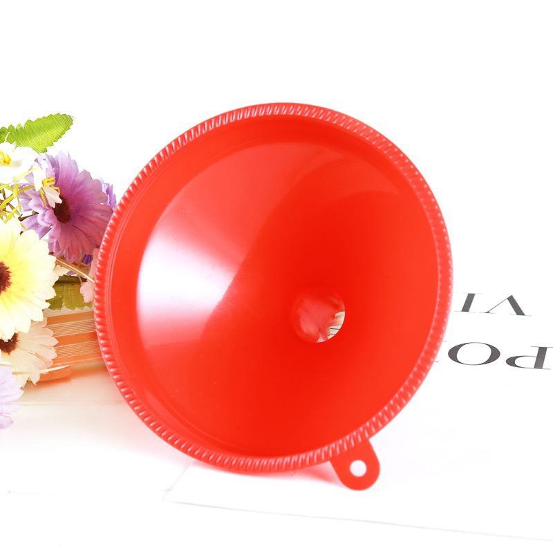Red 4-Piece Multi-Purpose Thickened Funnel Set for Pouring Wine or Oil