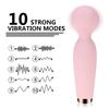 Clitoris Vibrator USB Sex Toy For Women 10 Speeds Magic Wand Massage AV Stick G-spot Vagina Massager Gentle Vibrators Cute
