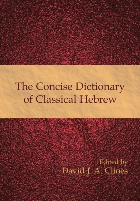 The The Concise Dictionary of Classical Hebrew Book
