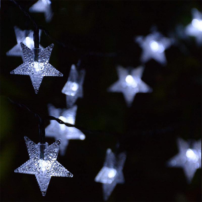 Fairy Outdoor Solar Lamp LED Twinkle Star Solar Light String Garden Christmas Tree Holiday Garland Wedding Party Home Decoration