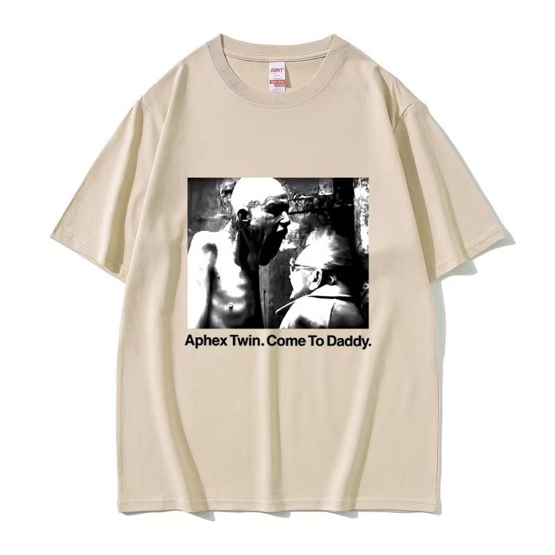 Aphex Twin Come To Daddy Graphic T Shirts Unisex Women Vintage Summer New Streetwear Male Fashion Casual Soft Pure Cotton Tshirt