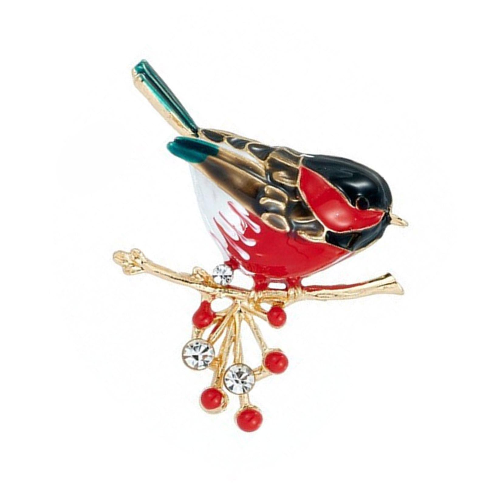 

Fashionable Rhinestones Studded Sparrow Brooch in Sturdy Alloy Materials Portable for Everyday and Party Casual Wear 21