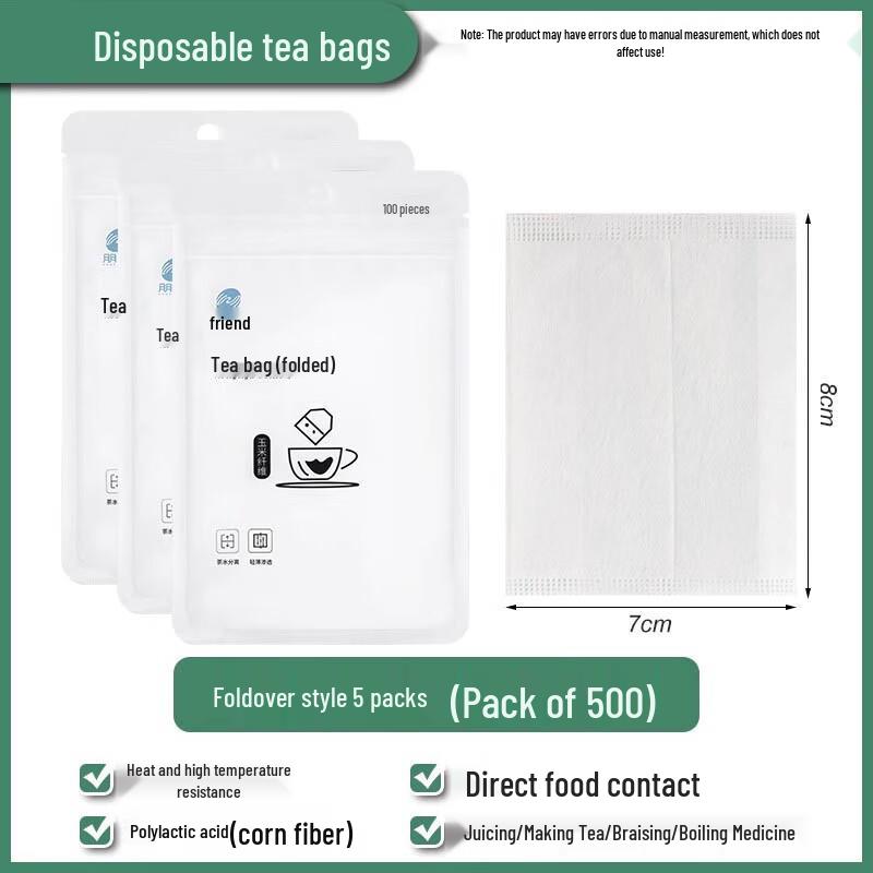 AVADEN Disposable Corn Fiber Tea Filter Bags