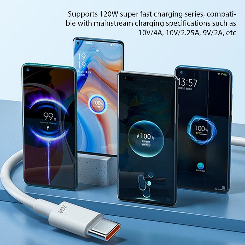 Cablu USB Tip C cu Încărcare Rapidă 120W 10A pentru Samsung S23 Realme Xiaomi 13 Telefon Huawei Cablu de Încărcare Rapidă Cabluri de Date