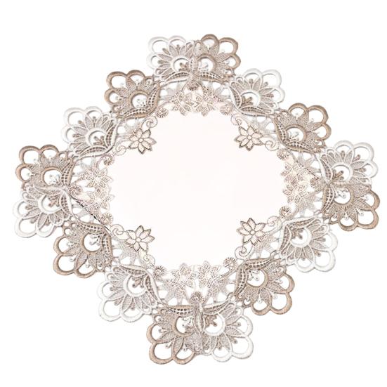 Copertura quadrata in pizzo per comodino, Copertura per tavolino in stile vintage, Protezione impermeabile per tavolo, Tappetino termoisolante per comodino, tavolino da caffè