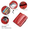 Women's Genuine Leather Slim Wallet & Coin Purse: Versatile, Soft Cowhide, Two-in-One Money Clip.