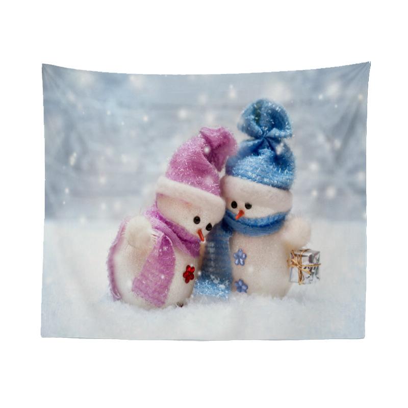 Amazon Amazon Hanging Cloth Christmas Series Snowman Hot Selling Home Decoration Tapestry Wall Hanging