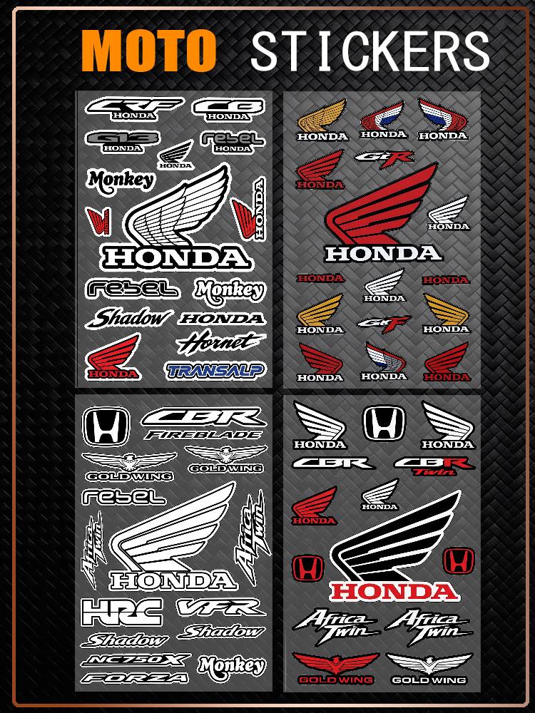 FOR HONDA Universal Multi-Purpose Reflective Waterproof Stickers Scratch Conceal For Auto Bike Helmet Mug Fridge DecorationOW3