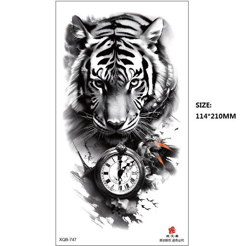 Emmy Black Series Butterfly Rose Flower Tattoo Sticker Set Water Transfer Paper