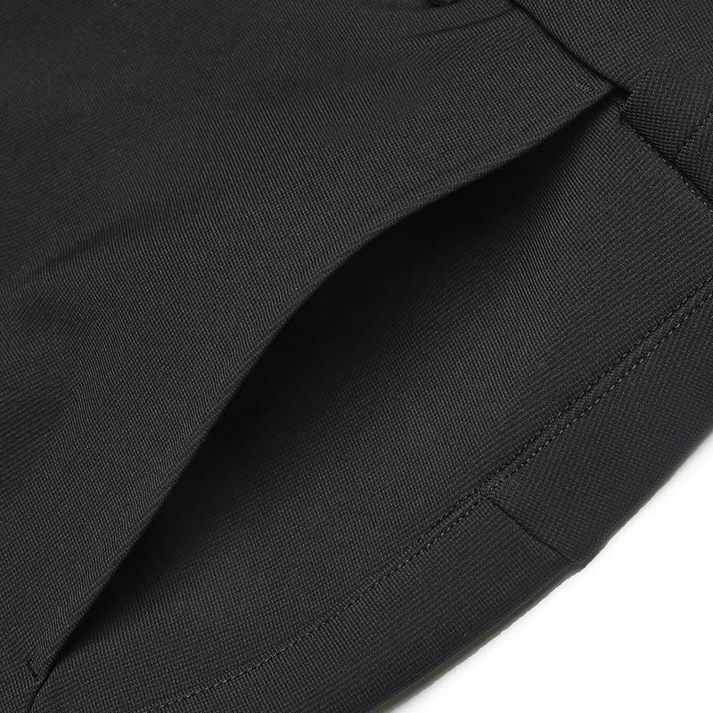 FILA Knit Pants Simple Solid Color Slim Fit Knitted Sports Pants Men Pants Deep-Black A11M441608FBK