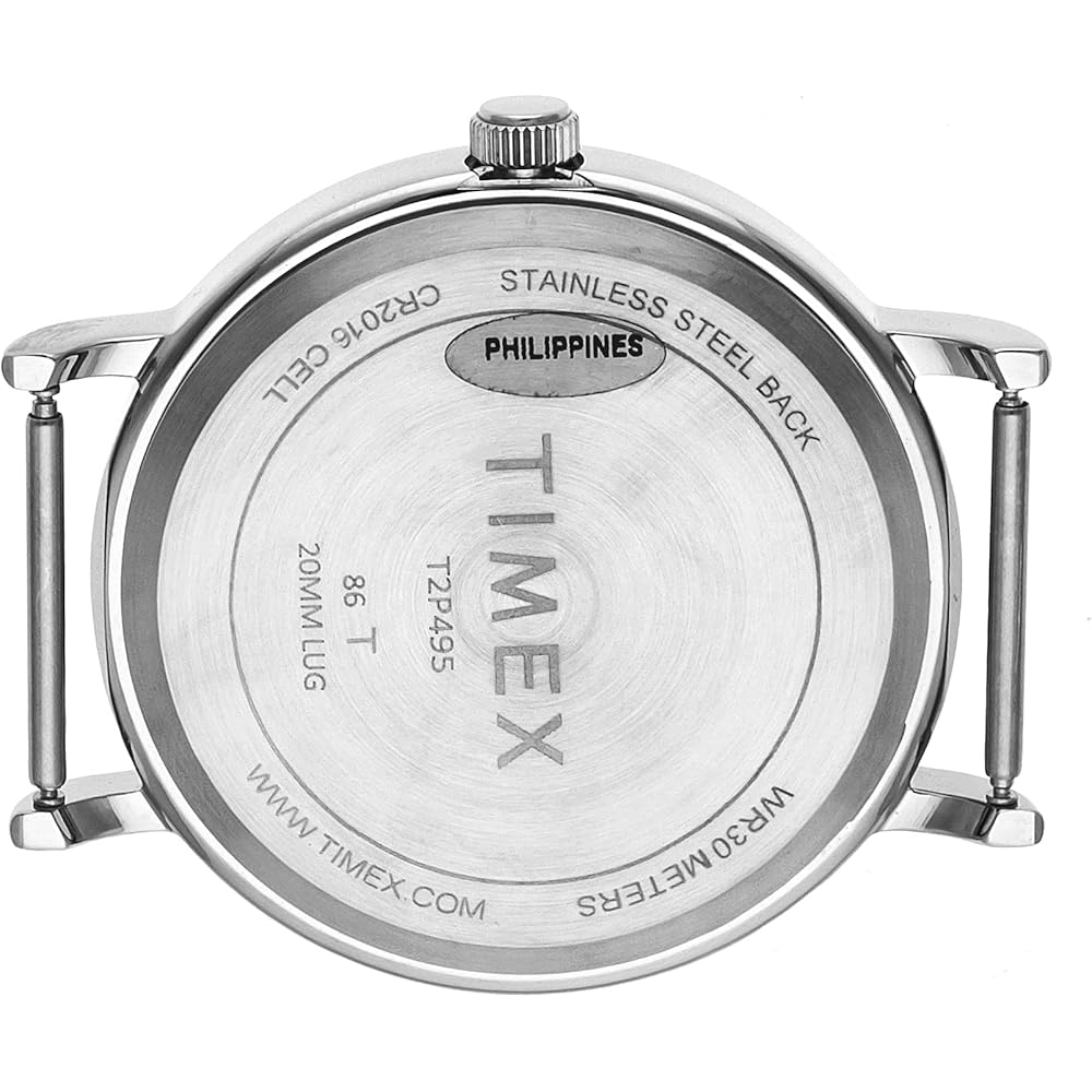 TIMEX Weekender Men's Quartz Watch with Brass and Calfskin Leather, T2P495 [Authentic]