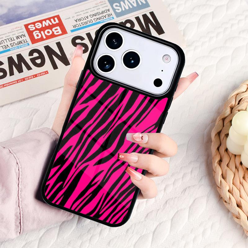 zebra print clip art silicone soft side Phone Case For IPhone 17 16e 15 14 13 12 11 Pro Max Air Mini Soft Protective Cover