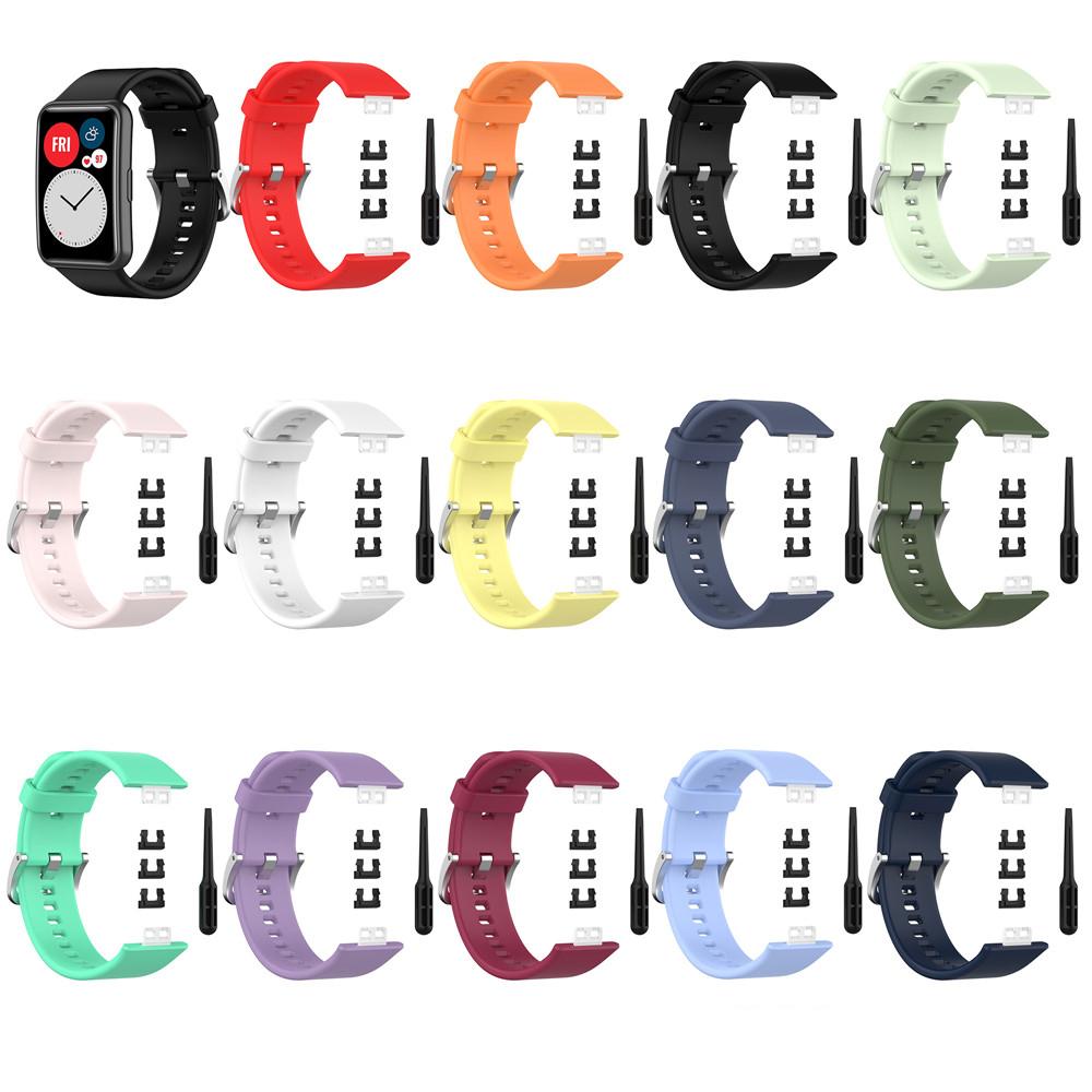Silicone Strap For Huawei Watch Fit Special Edition Wristband Replacement Watchbands With Tools For Huawei Fit Accessories