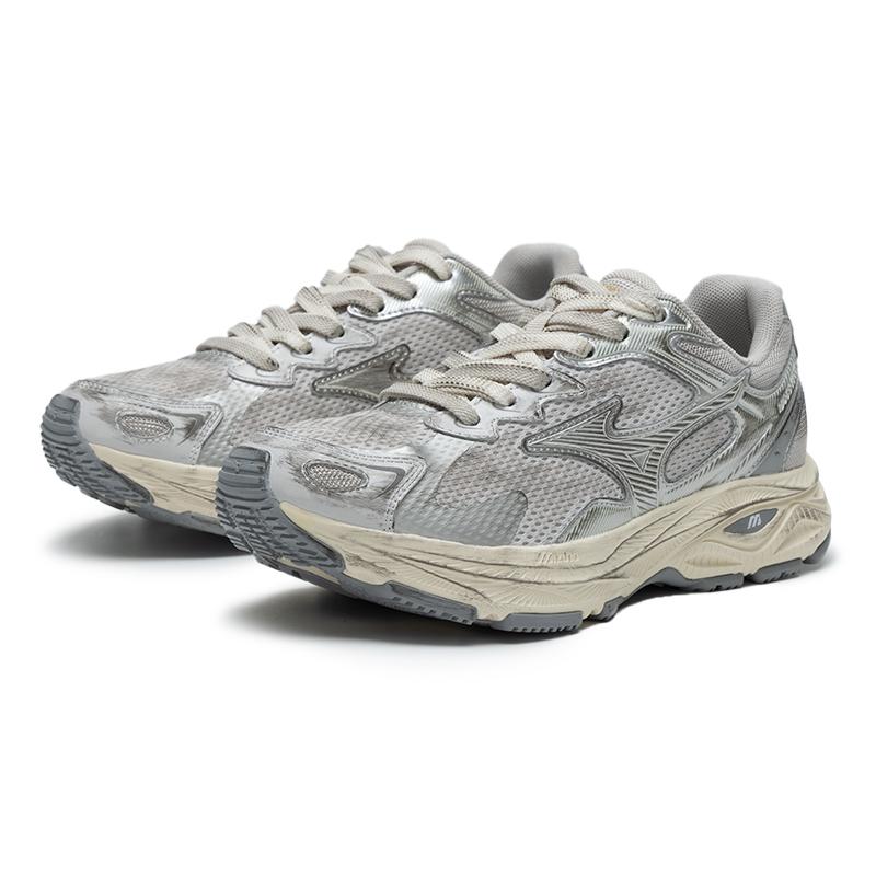 Mizuno Racer S Vintage Grey Silver Unisex Sneakers D1GH223518
