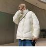 Unisex American Hip Hop Cotton Jacket - Winter Oversized Trendy Outerwear, High-End Warm Coat