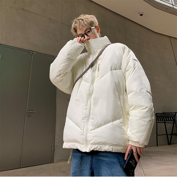 Unisex American Hip Hop Cotton Jacket - Winter Oversized Trendy Outerwear, High-End Warm Coat
