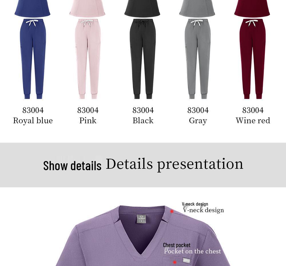 Unisex Sweat-Absorbent Breathable Dental & Beauty Salon Medical Scrub Suit