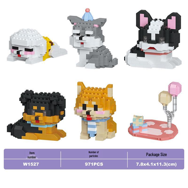 Lele Brothers Micro-Particle Building Blocks Orange Cat Model - Compatible with Lego Educational Toy for Kids