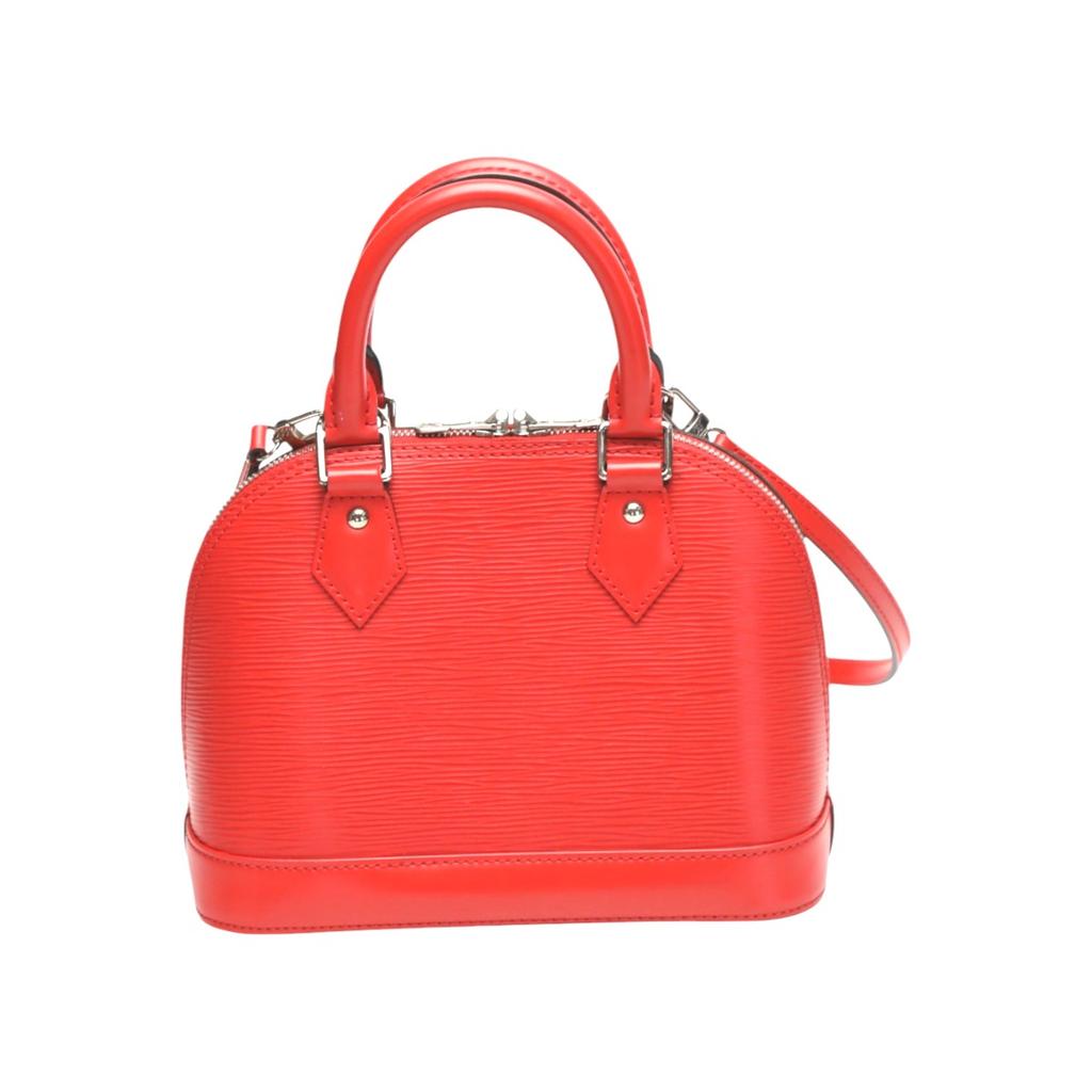 LOUIS VUITTON Epi Nano Alma Shoulder Bag Epi Leather Red Women M50516 Used