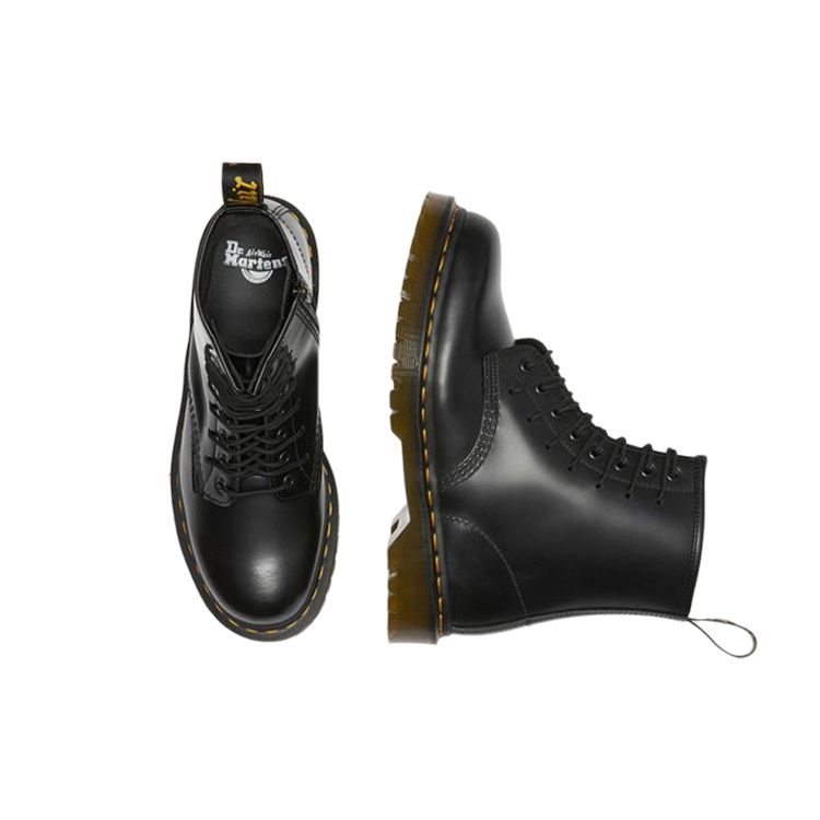 Dr. Martens 1460 Xtrm Lace Top Grain Leather Glossy Lace-Up Short Boots Unisex Boots Black 27473001