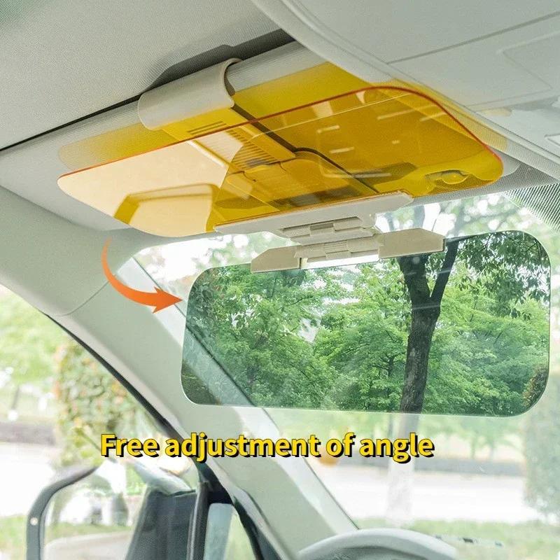 Automobilio saulės skydelio prailgintuvas Dieninis ir naktinis nuo akinimo skydelis Reguliuojamas saulės blokatorius Anti-UV HD nuo saulės akinimo akiniai automobiliui