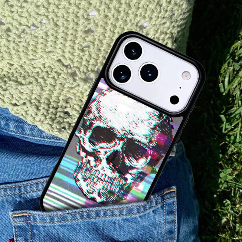 Vintage-Skulls Phone Case For iPhone 17 AIR 16 Pro Max 15 14 Pro 11 12 13 Shockproof Silicone Cover