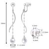 Painless Earrings for Dangling Silver Pearl Entrance High School Students FH.bird Women, Pearls, Hypoallergenic, 925, Earrings, Weddings, Ceremonies,