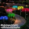 LED Solar Jellyfish Garden Lights Outdoor Waterproof Christmas Ornaments Yard Balcony Lawn Decoration Solar Powered Flowers Lamp