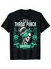 It's A Throat Punch Kinda Day T-Shirt | Sassy Messy Bun Skeleton Graphic Tee