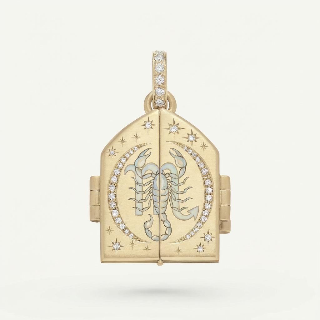 

Twelve Constellation Theme Pendant Necklace Corresponds To Constellation Decoration Light Luxury Exquisite Retro Style Personalized Wear Necklace