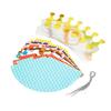 11Pcs/Set Children's Birthday Party Trumpet Birthday Hat Polka Dot Velvet Ball Anniversary Party Hat Decor Baby's Photo Prop
