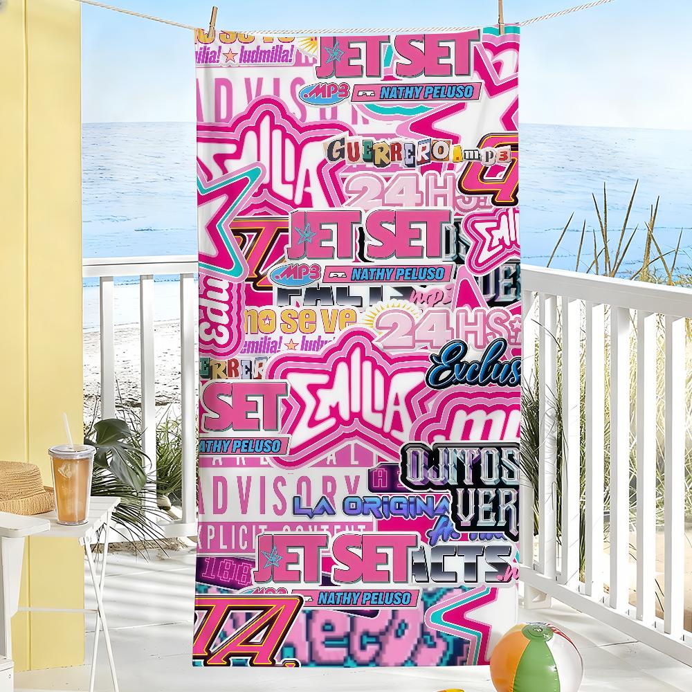 Singer Emilia Mernes Towel Sports Quick Dry Travel Camping Sandproof Soft Light Large Beach Towel