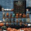 Halloween Countdown Scary Figurines Kids Party Gift Halloween Decor Countdown Spooky Advent Calendar Holiday Atmosphere Decor