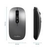 Souris sans fil silencieuse - CoolBox - W02 - Rechargeable - Ambidextre - Triple connexion sans fil - Bluetooth 5.0