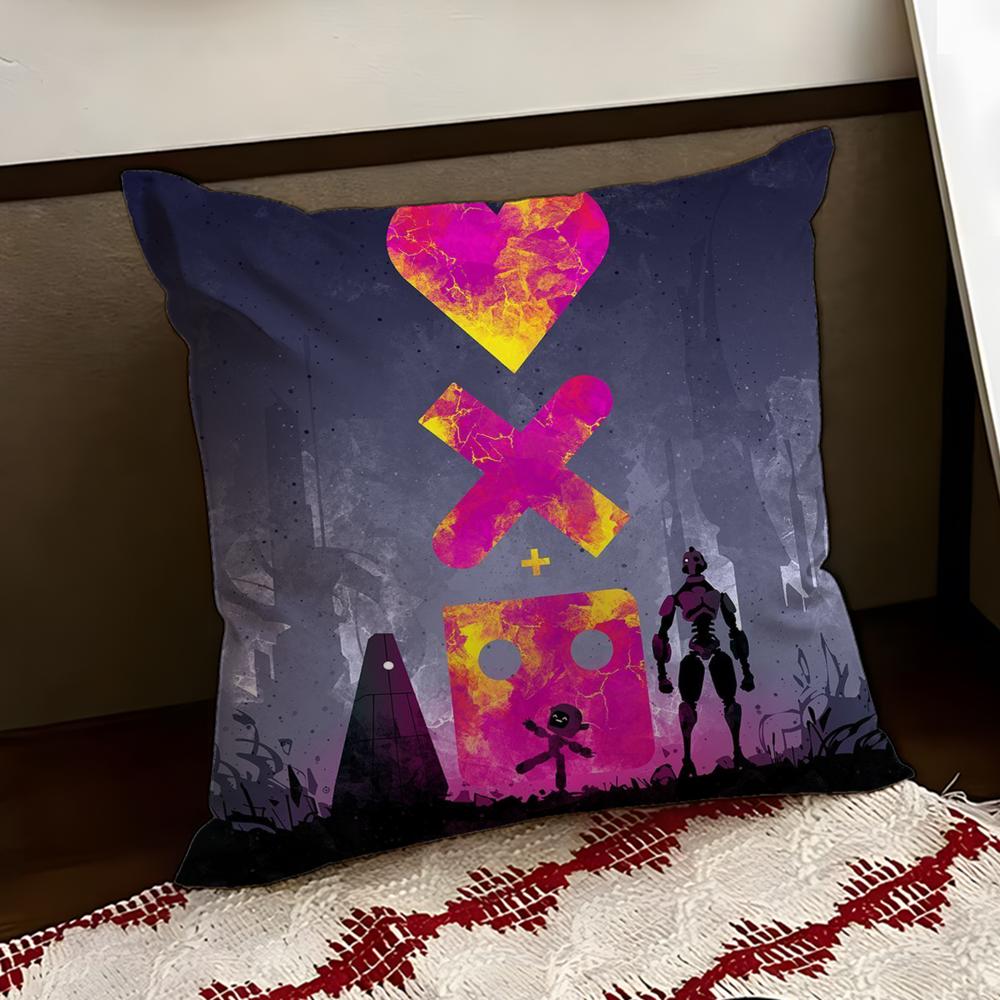 Love Death Robots Cushion Cover Reversible Soft Durable Pillow Cover Home Car MultiScene Use for Daily Comfort