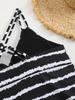 New European & American Women's Sexy Stripe Print Bikini Swimsuit