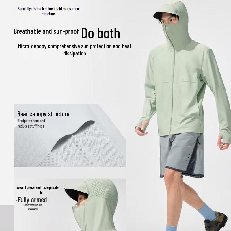 Beneunder AS934 Men's Ultra-Breathable Sun Protection Jacket